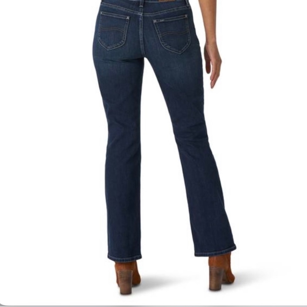 Lee Natural Bootcut Stretch Blue Jeans Size 16 P